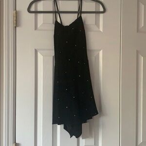 NWT for love and lemons black w gold star romper